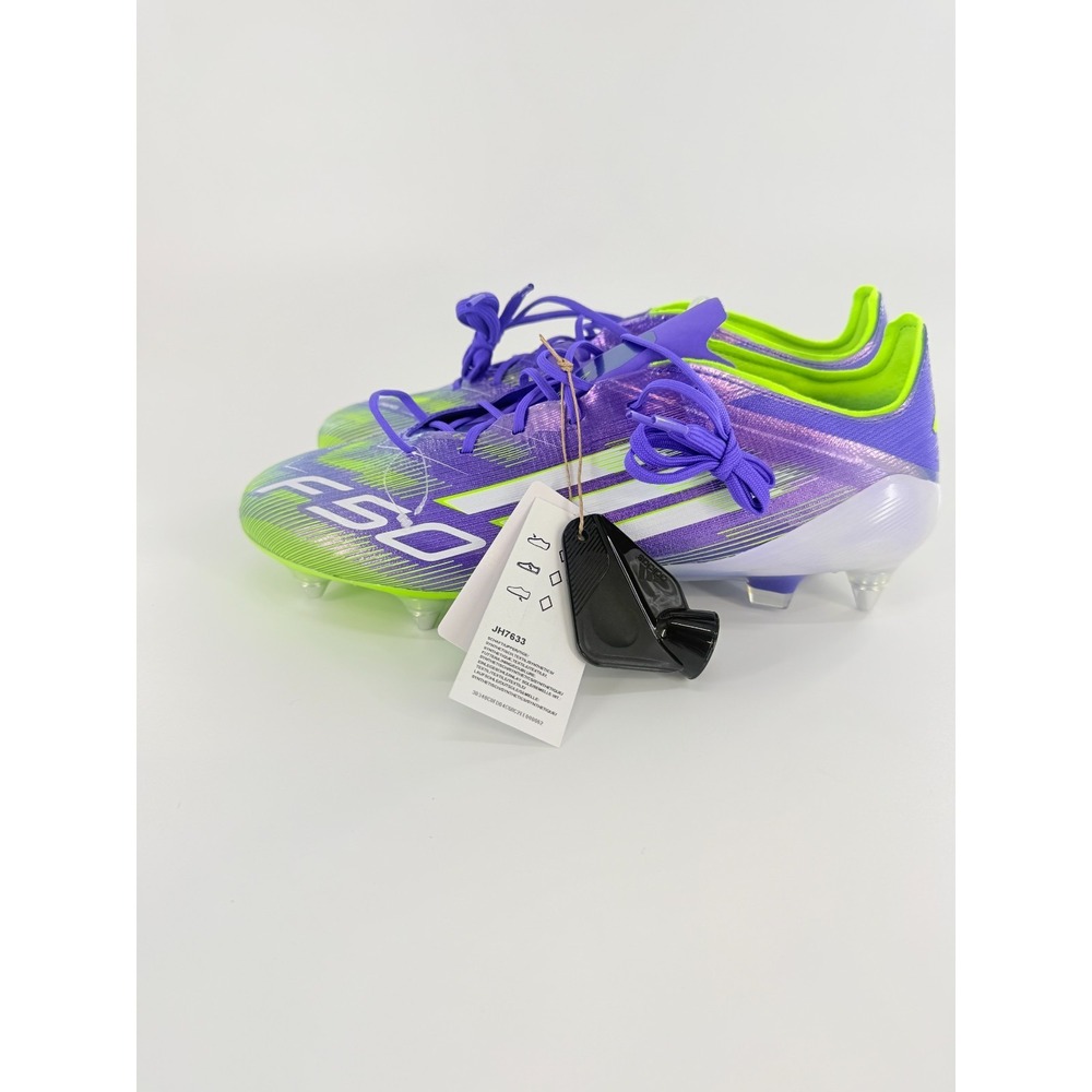 adidas F50 Elite SG Soccer Cleats Purple Green JH7633 Men's Size Mens‎ Sz 11 New
